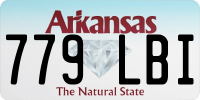 AR license plate 779LBI