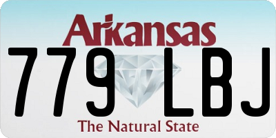 AR license plate 779LBJ