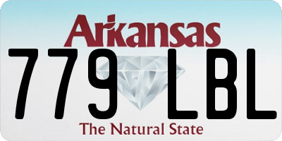 AR license plate 779LBL