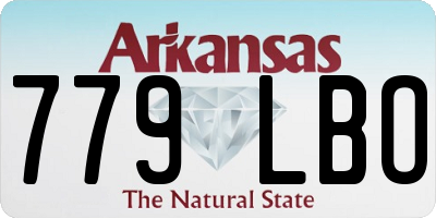 AR license plate 779LBO
