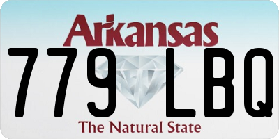 AR license plate 779LBQ