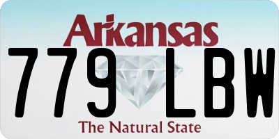 AR license plate 779LBW