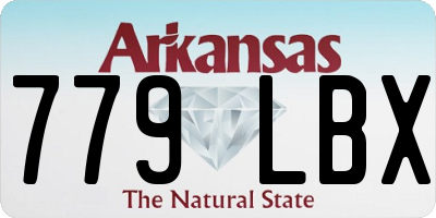 AR license plate 779LBX