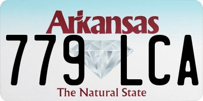 AR license plate 779LCA