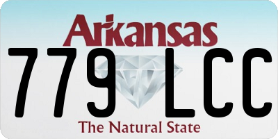 AR license plate 779LCC