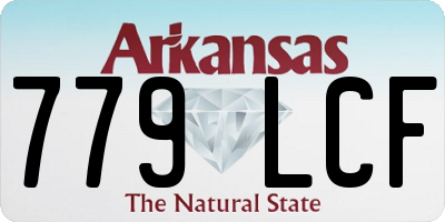 AR license plate 779LCF