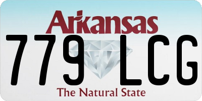 AR license plate 779LCG