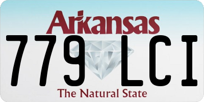 AR license plate 779LCI