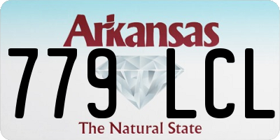 AR license plate 779LCL