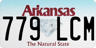 AR license plate 779LCM