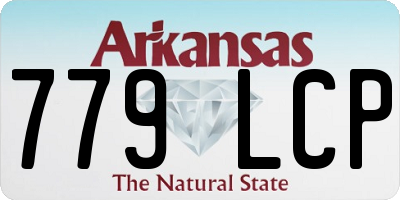 AR license plate 779LCP