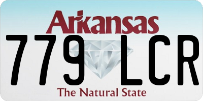 AR license plate 779LCR