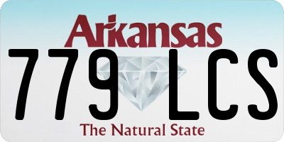 AR license plate 779LCS