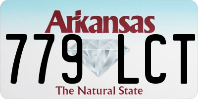 AR license plate 779LCT