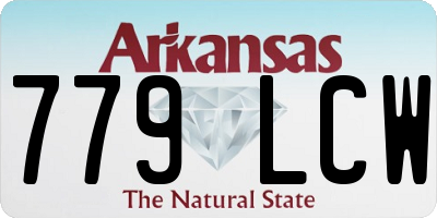 AR license plate 779LCW