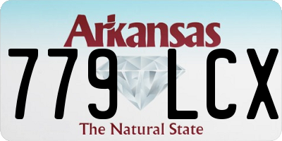 AR license plate 779LCX