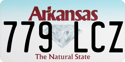 AR license plate 779LCZ