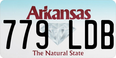 AR license plate 779LDB