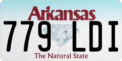 AR license plate 779LDI