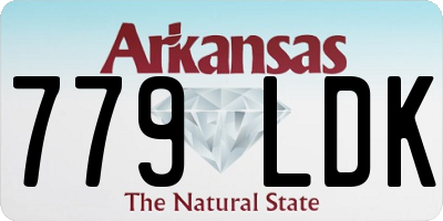 AR license plate 779LDK