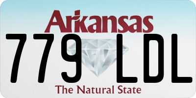 AR license plate 779LDL