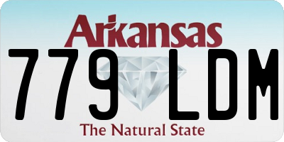 AR license plate 779LDM