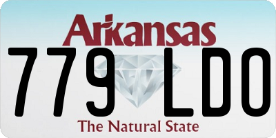 AR license plate 779LDO