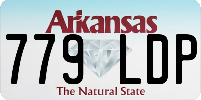 AR license plate 779LDP