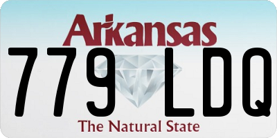 AR license plate 779LDQ