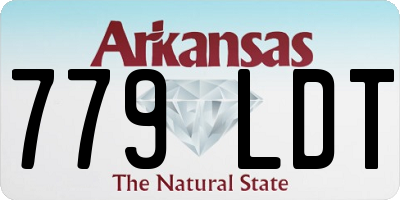 AR license plate 779LDT