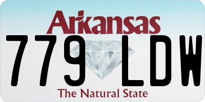 AR license plate 779LDW