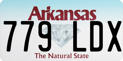 AR license plate 779LDX
