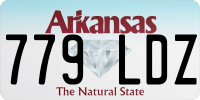 AR license plate 779LDZ