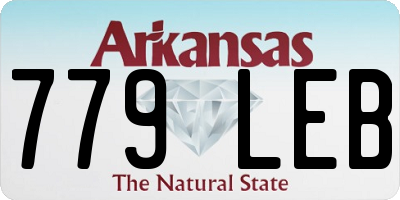AR license plate 779LEB