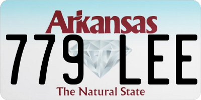 AR license plate 779LEE