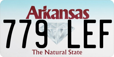 AR license plate 779LEF
