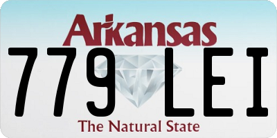 AR license plate 779LEI