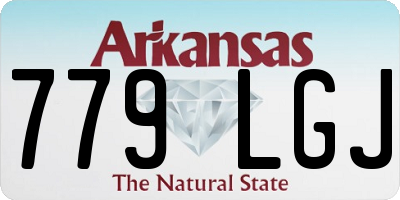 AR license plate 779LGJ