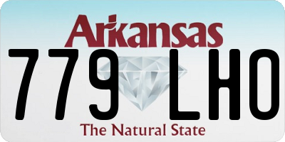 AR license plate 779LHO