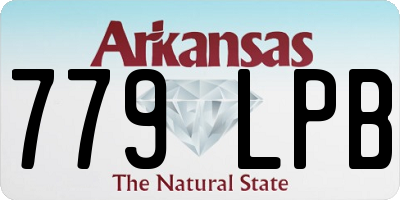 AR license plate 779LPB