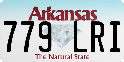 AR license plate 779LRI