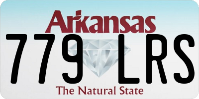 AR license plate 779LRS