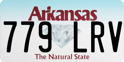 AR license plate 779LRV