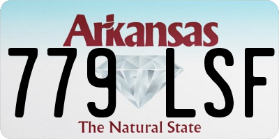 AR license plate 779LSF