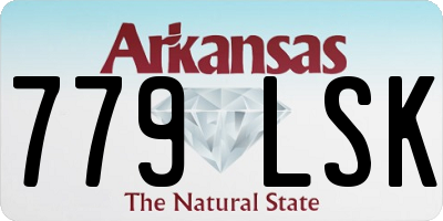 AR license plate 779LSK