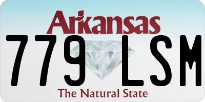 AR license plate 779LSM