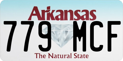 AR license plate 779MCF