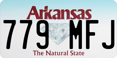 AR license plate 779MFJ