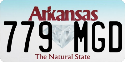 AR license plate 779MGD