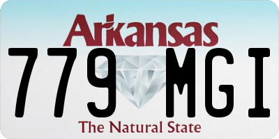 AR license plate 779MGI